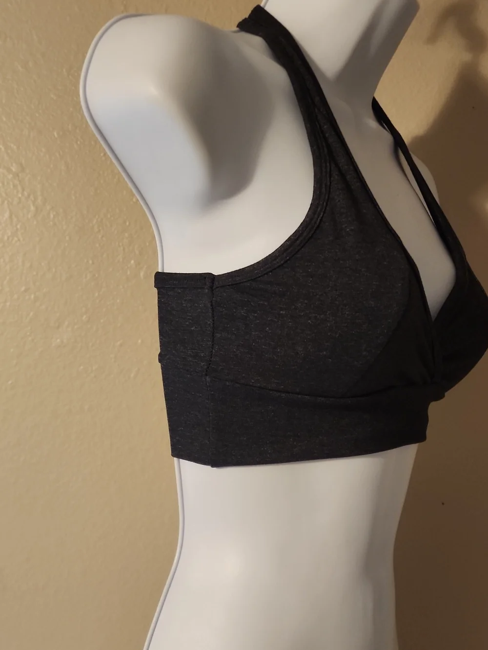 Charcoal Grey Dance Bralette